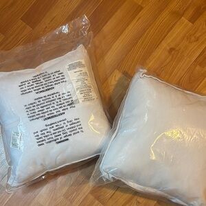 2pc blank white pillow square couch display pillow inserts 14in